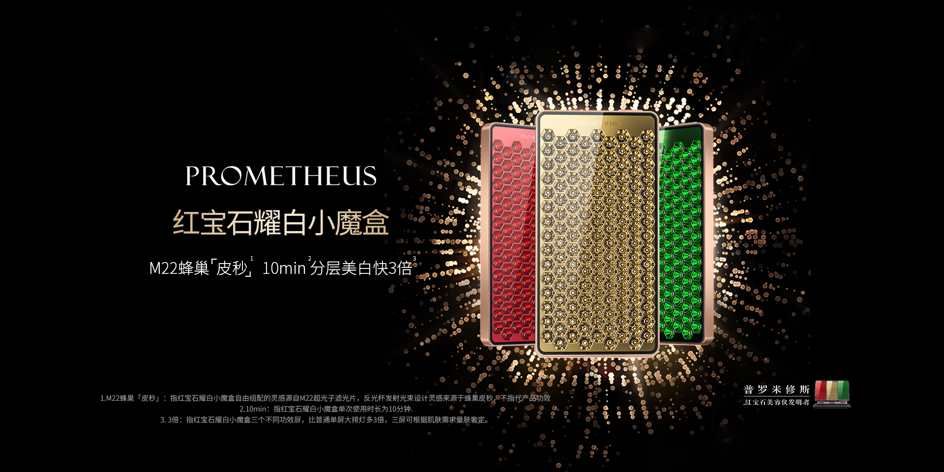 紅寶石耀白小魔盒——重磅新品，即將上市，蜂巢皮秒，分層美白